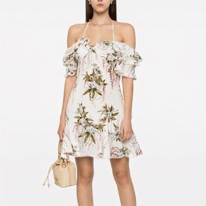EDIT by WHITE CLOSET Floral Off Shoulder Dress